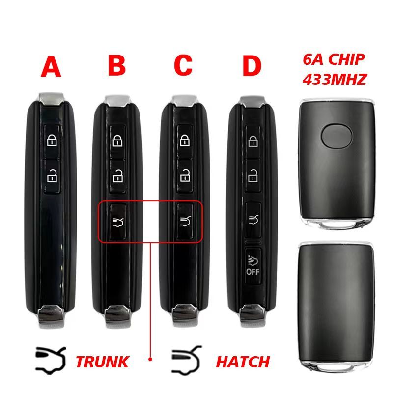 For Mazda CX30 CX-30 2019-2023 Smart Remote Key 433MHZ with 6A chip WAZSKE11D01