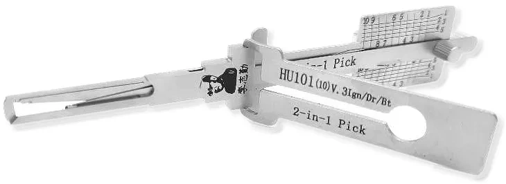 Original Lishi HU101(10) V.3 2-in-1 Decoder and Pick for Land Rover/Volvo