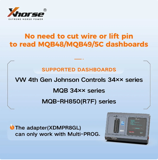 Xhorse XDMPR8GL MQB-RH850 / V850 Adapter for VVDI Multiprog