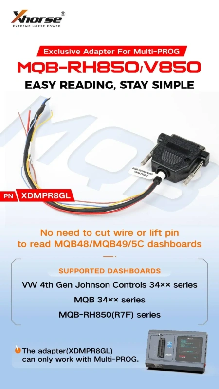 Xhorse XDMPR8GL MQB-RH850 / V850 Adapter for VVDI Multiprog