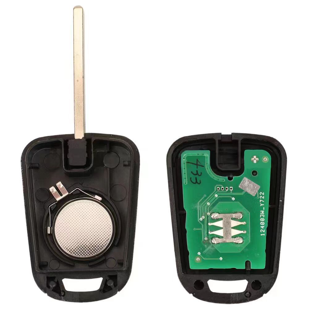 2 3 button remote key ID46 chip 433mhz for Opel Chevrolet