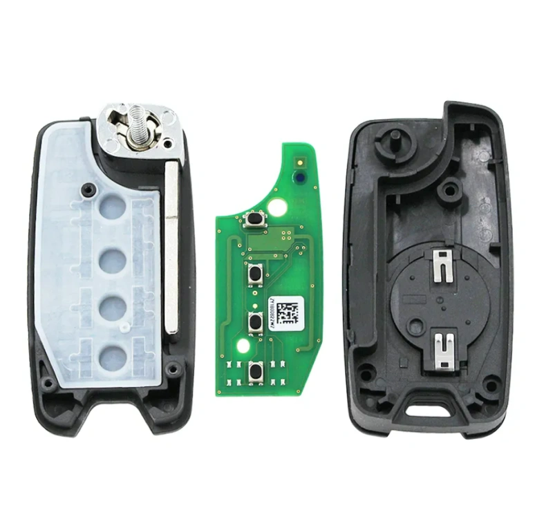 Original PCB+ aftermarket key shell 4 Button Flip Car Remote Key 433MHz  4A Chip for Chrysler Jeep Renegade  with SIP22 Blade