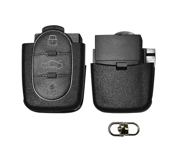 For Audi 3 button remote key blank with 1620 battery holder