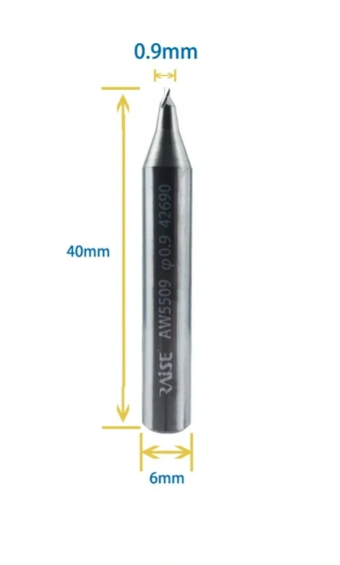 Raise 0.9mm 1.0mm 1.2mm 1.5mm 2.0mm 2.5mm 3.0mm  Milling Cutters Carbide Steel for key cutting copy machine locksmith tools