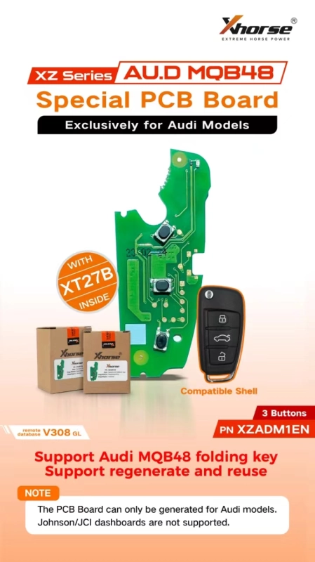 Xhorse XZ Series AU.D MQB48 Special PCB Boards XZADM1EN Exclusively for Audi Models, ONLY PCB