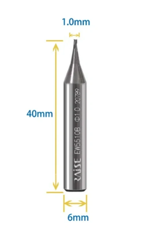 Raise 0.9mm 1.0mm 1.2mm 1.5mm 2.0mm 2.5mm 3.0mm  Milling Cutters Carbide Steel for key cutting copy machine locksmith tools