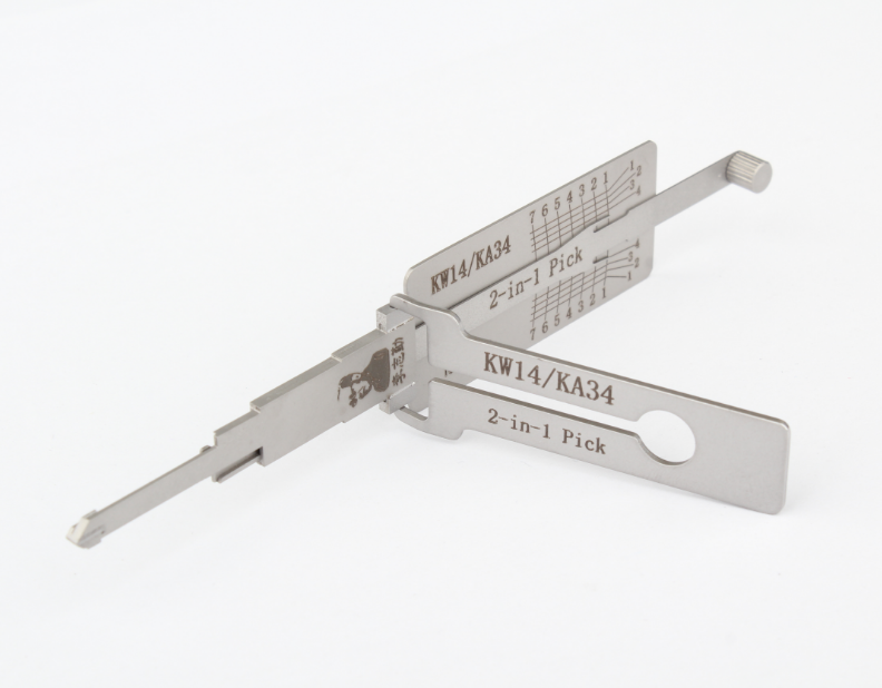 Original LISHI 2 in 1 lock KW14/KA34 Lock Pick and Decoder tool For Kawasaki Motorcycle Locks