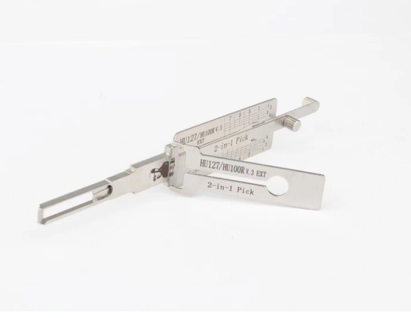 Original LISHI NEW type HU127 2 in 1 Lock Pick and Decoder tool instead old HU100R