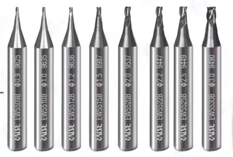 Raise 0.9mm 1.0mm 1.2mm 1.5mm 2.0mm 2.5mm 3.0mm  Milling Cutters Carbide Steel for key cutting copy machine locksmith tools