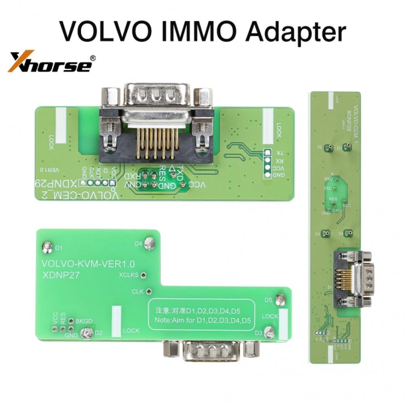 XDNPP2 3 Pcs VOLVO Solder Free Adapter for MINI Prog and Key Tool Plus