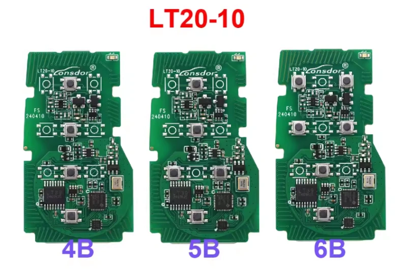Lonsdor LT20-10 Universal Smart Key All-in-One Board for Toyota/Lexus 8A-BA 4/5/6 Buttons Switchable Frequency