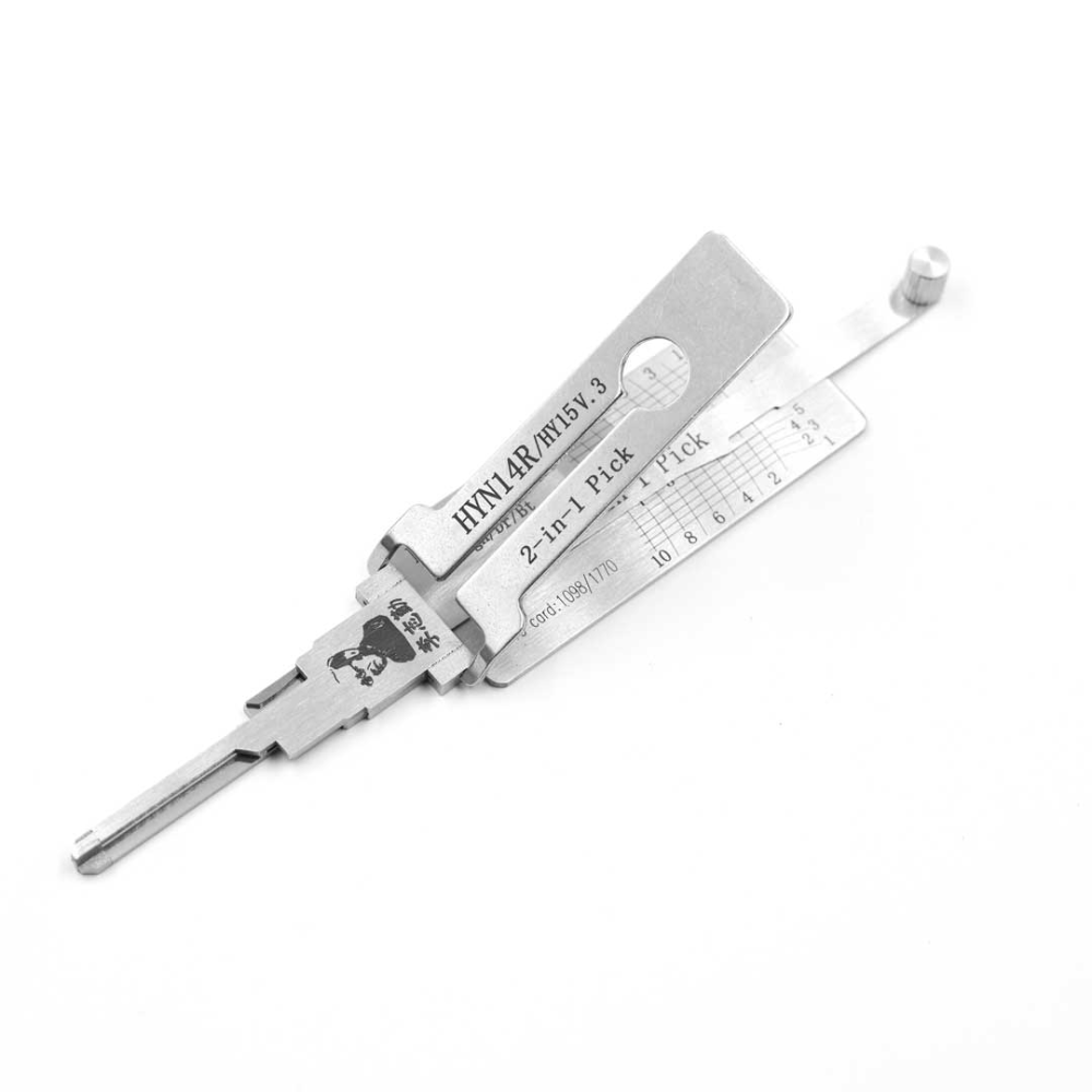 Original Lishi HYN14R/HY15 V.3  2 in 1 Lock Pick and Decoder tool for Hyundai Kia