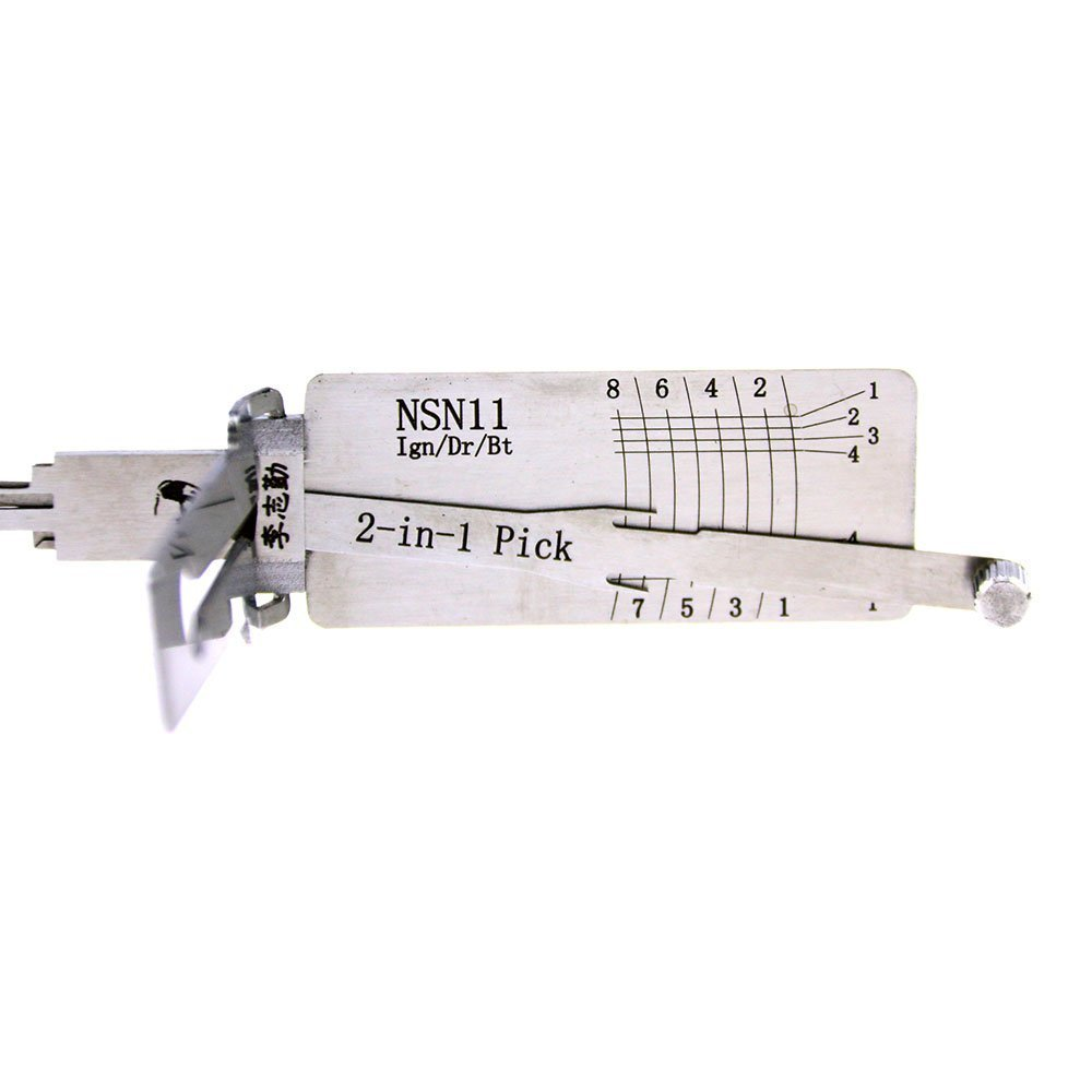 Original Lishi 2 in 1 tool NSN11 V.3 Ign for Nissan