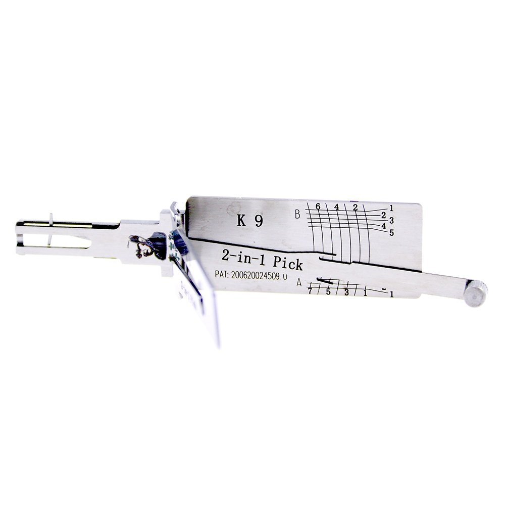 Original LISHI  2 in 1 K9 Lock Pick and Decoder tool for kia