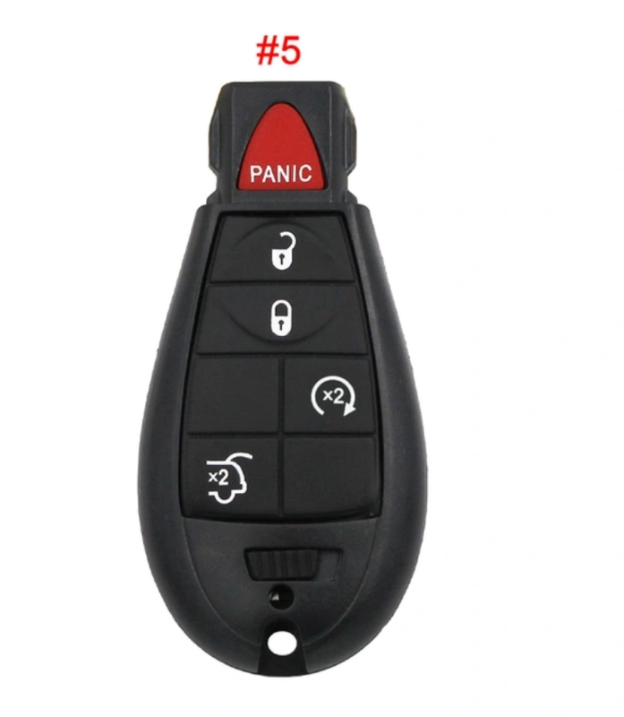 For Jeep Chrysler Dodge Remote Car Key 2/3/4/5/6 Buttons 315mhz / 433mhz with ID46 chip PCF7941 FCCID: M3N5WY783X IYZ-C01C