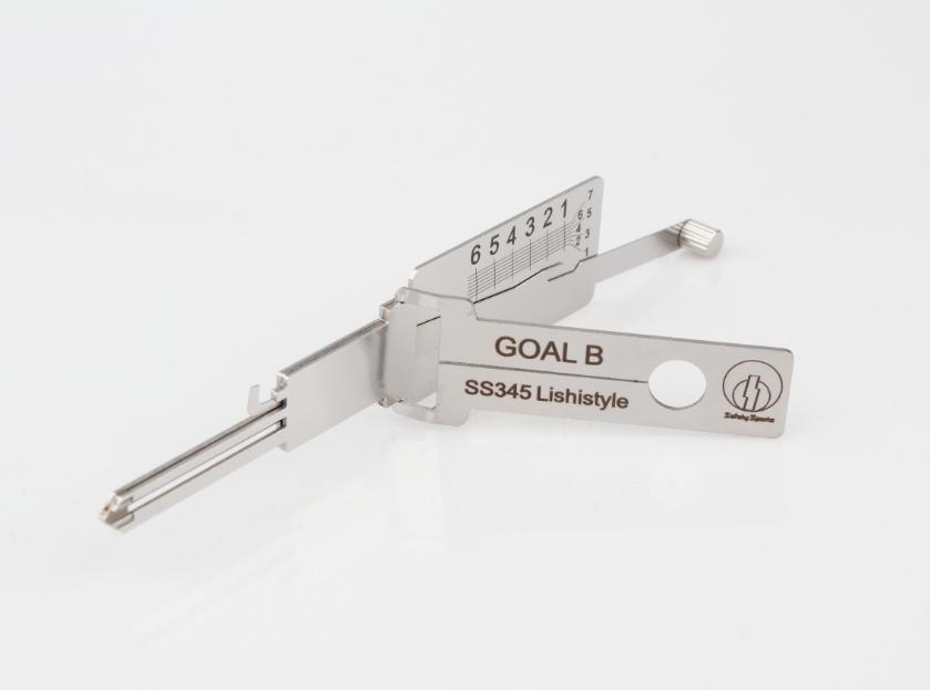 Lishi style SS345 GOAL B lock pick 2 in 1 tool For Japan