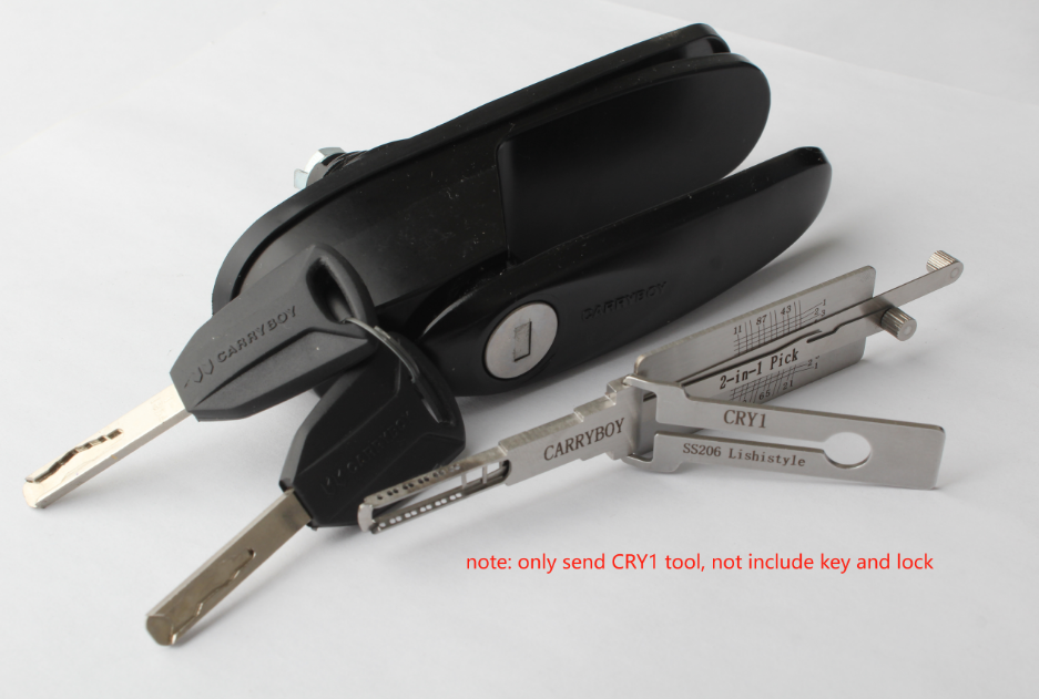 Lishi style SS206 CRY1 lock pick 2 in 1 tool