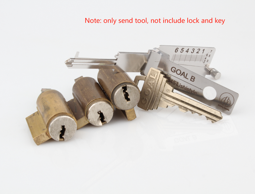 Lishi style SS345 GOAL B lock pick 2 in 1 tool For Japan
