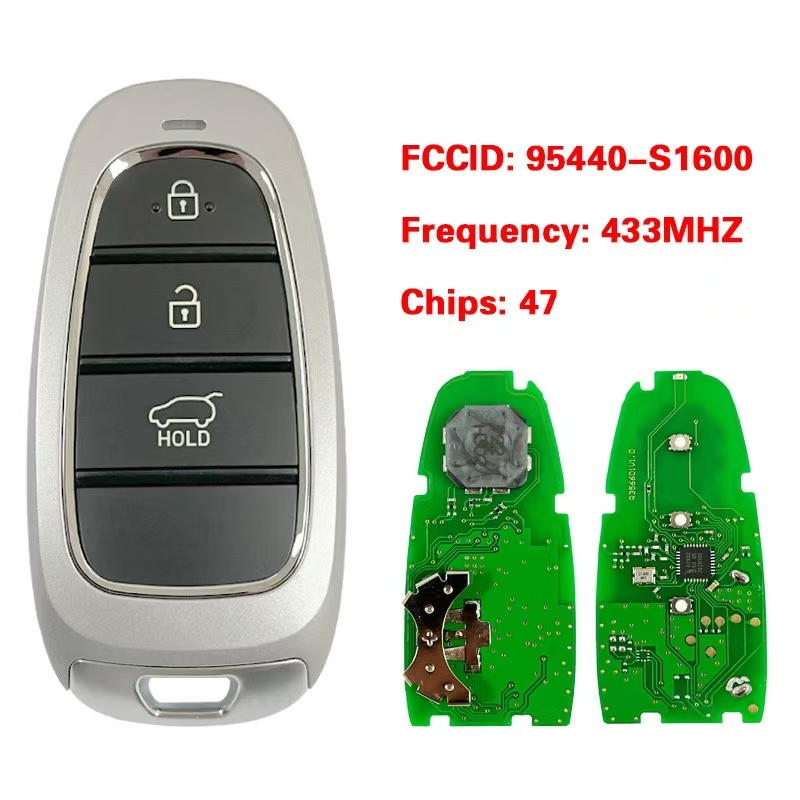 For Hyundai Santa Fe 2022+ Proximity 3 Button remote key 433MHz with 47 Chip P/N: 95440-S1600