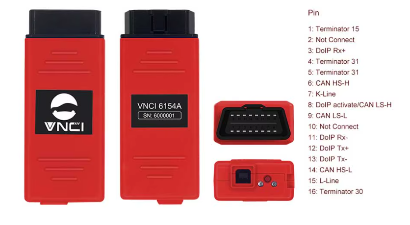 VNCI 6154A ODIS V24 for VW, AUDI, SKODA, SEAT, Bentley, and Lamborghini
