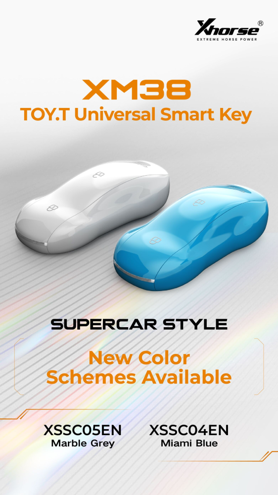XHORSE XSSC04EN XSSC05EN XM38 Universal Smart Key Supercar Style Glossy Supports 4D 8A 4A chip types