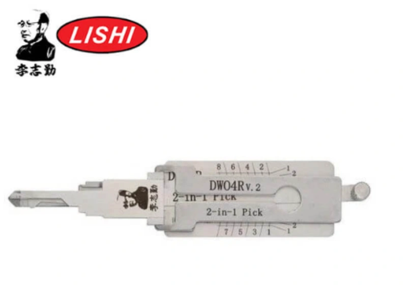 Original Lishi DW04R V2 2-in-1 Pick - Door/Trunk - Anti Glare