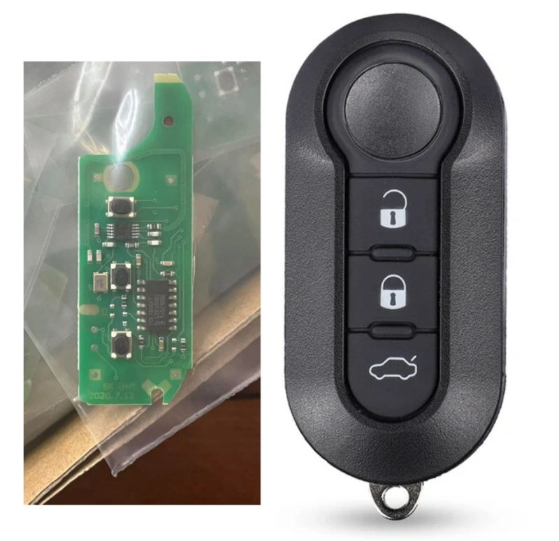 For Fiat Marelli BSI 3 button 433Mhz with pcf7946 chip remote key white or black color