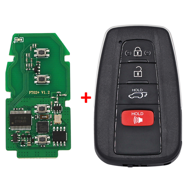 Lonsdor FT02-PH0440B smart key Update Version of FT11-H0410C 312/314/433.58/434.42Mhz for Toyota Lexus, Frequency Switchable