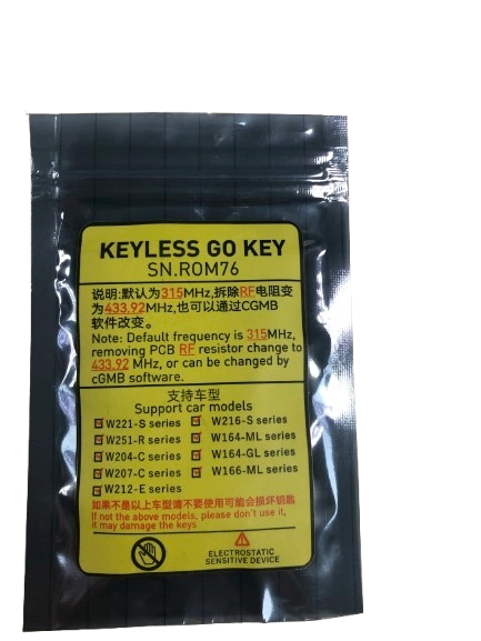 Original Benz 3 button 315MHZ/433MHZ CGDI MB FBS3 BGA KeylessGo Key for W164 W166 W216 W221 W251 Working with VVDI/ CGDI MB Programmer