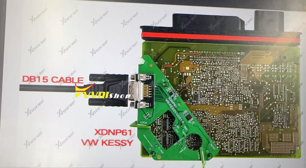 XHORSE XDNP61GL VW KESSY Solder Free Adapter Used with Multi Prog and VVDI Key Tool Plus, Read IMMO Data without Disassembly