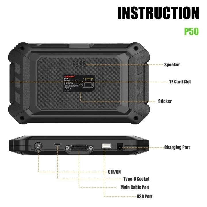 OBDSTAR P50 Airbag Reset Tool + PIN CODE+ Authorization for Cluster Calibration/Oil Light Reset Function