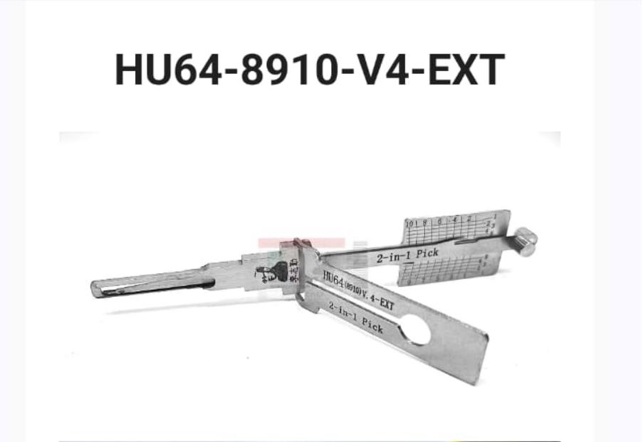Original Lishi NEW HU64(8910) V4-EXT 2-in-1 Pick and Decoder for Mercedes,  Thiner than old lishi hu64