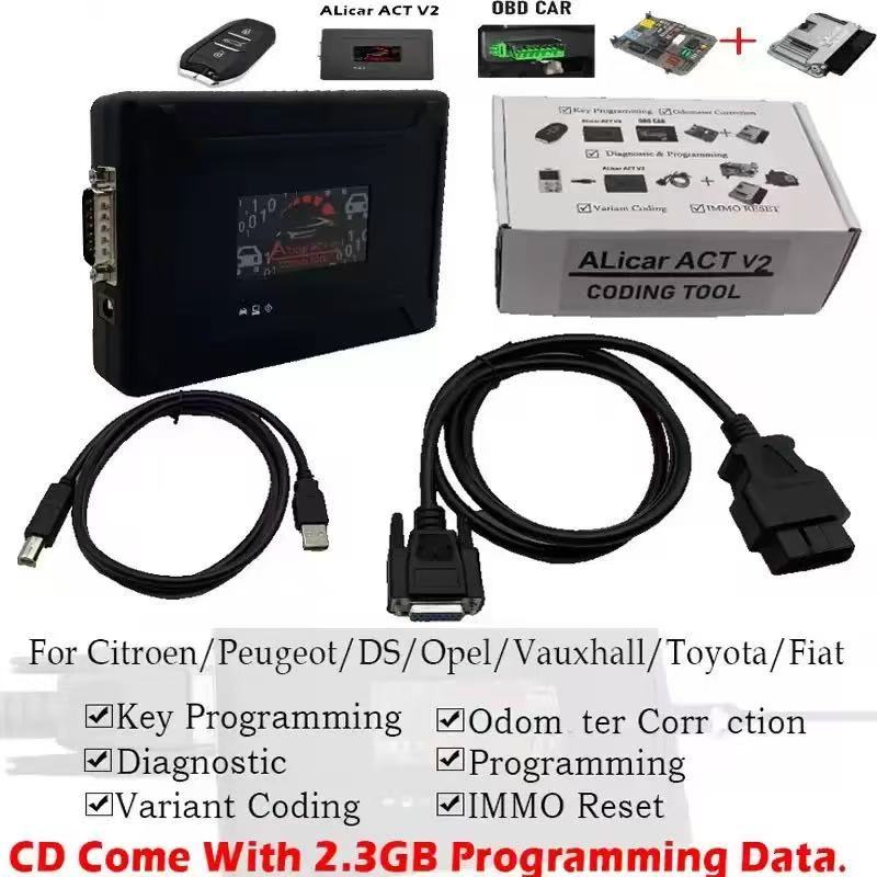 ALicar ACT V2 Car ECU Programmer Car Key Mileage Anti-theft Reset Coding Tool