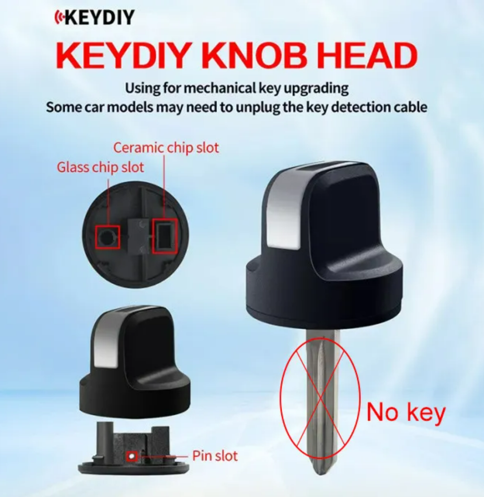 KEYDIY KNOB HEAD Using for mechanical key upgrading