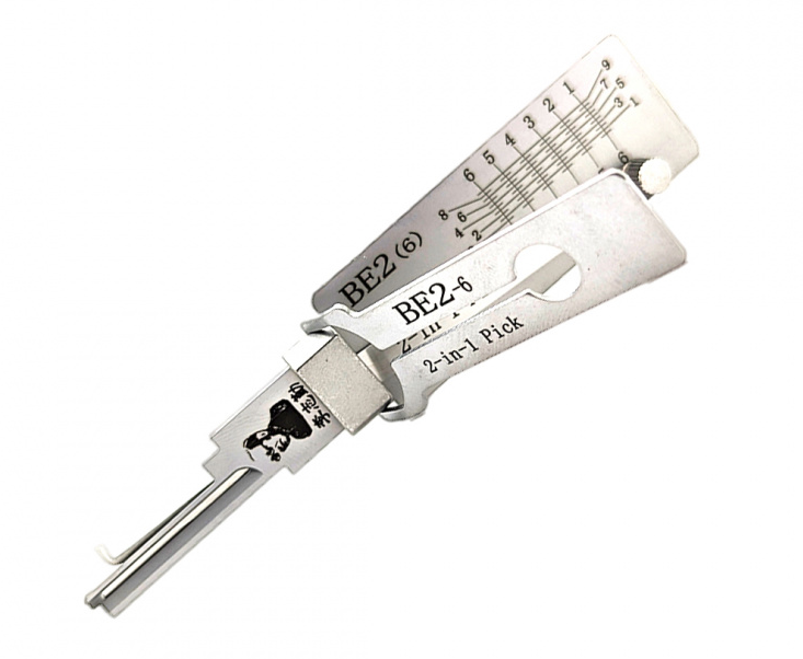 Original Lishi BE2 6-Pin & 7-Pin 2-in-1 Residential Tools