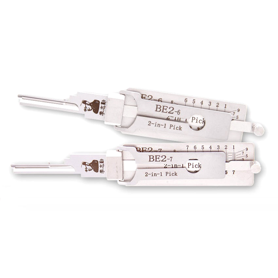 Original Lishi BE2 6-Pin & 7-Pin 2-in-1 Residential Tools