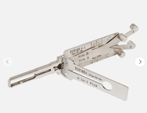 Original Lishi 2-IN-1 tool TOY48 v.3 for Toyota Lexus