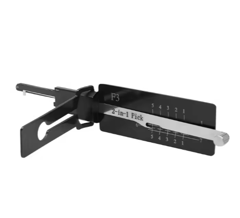 F3 Lishi 2-in-1 SS306 Residential Lock Pick Set Opening&Reading Tool