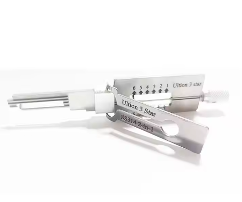 SS314 Ultion 3 Star 2 in 1 2-In-1 Lock Civil Lock Opening Lock Pick Set Locksmith Tools