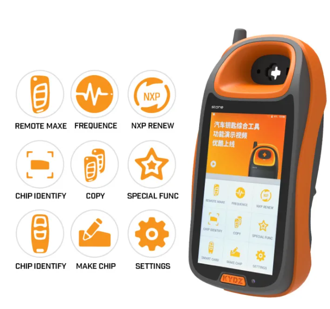 KYDZ Smart Car remote Key Programmer Chip generation identification copy smart card frequency test