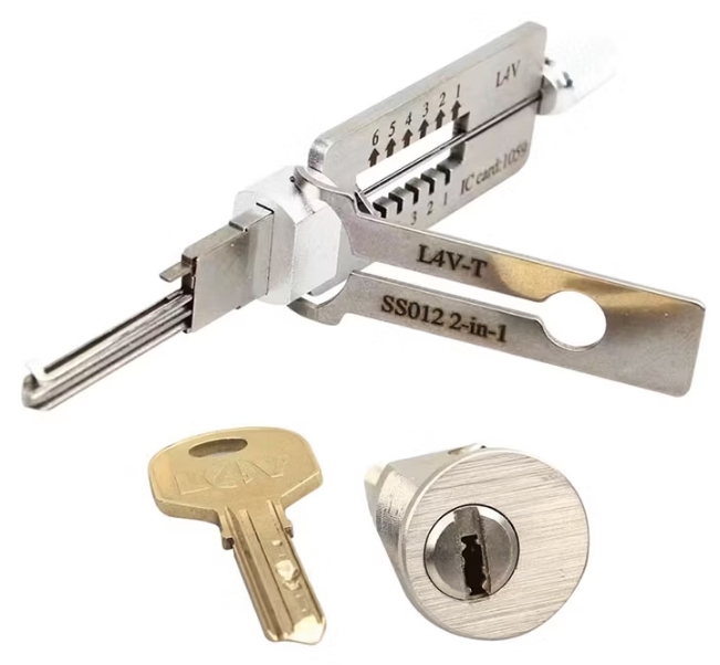 Civil Locksmith Tools 2-in-1 Tool L4V-T SS012 Suitable for Locks4Vans Door Lock