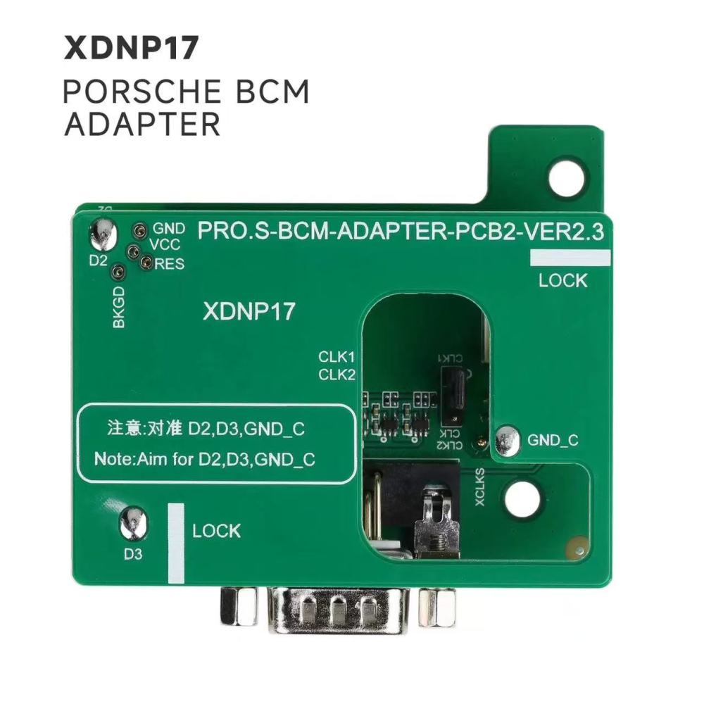 Xhorse XDNP17GL PORSCHE BCM Solderless Adapter for Mini Prog , VVDI Prog and VVDI Key Tool Plus