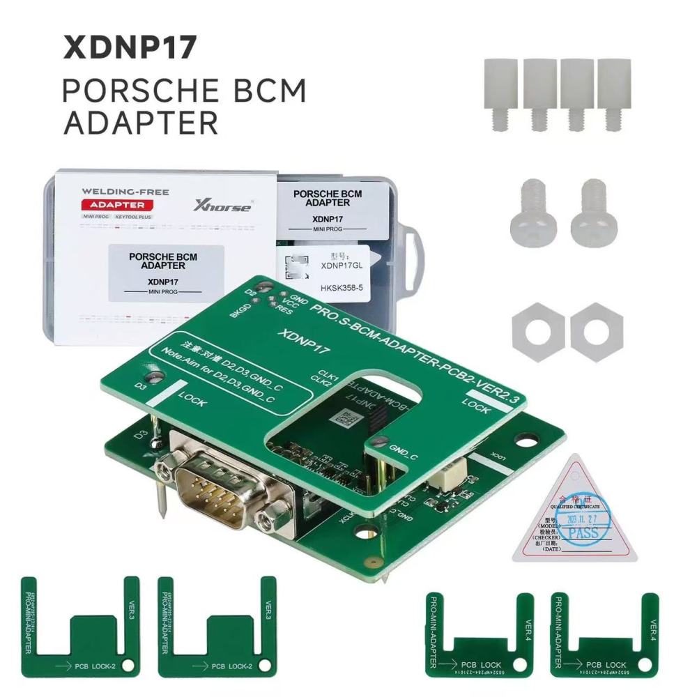 Xhorse XDNP17GL PORSCHE BCM Solderless Adapter for Mini Prog , VVDI Prog and VVDI Key Tool Plus