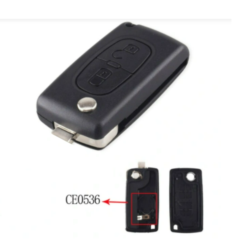 For Citroen 2 buttons no blade flip remote key shell