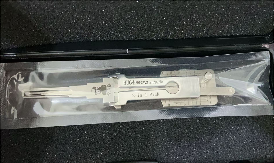 Original Lishi NEW HU64(8910) V.3 2-in-1 Pick and Decoder for Mercedes,  Thiner than old lishi hu64