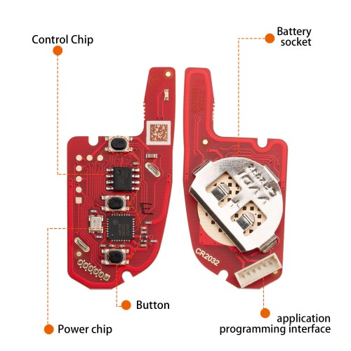Xhorse XKKF06EN 2nd Generation Wire Remote Key Knife Style Support Wireless generate