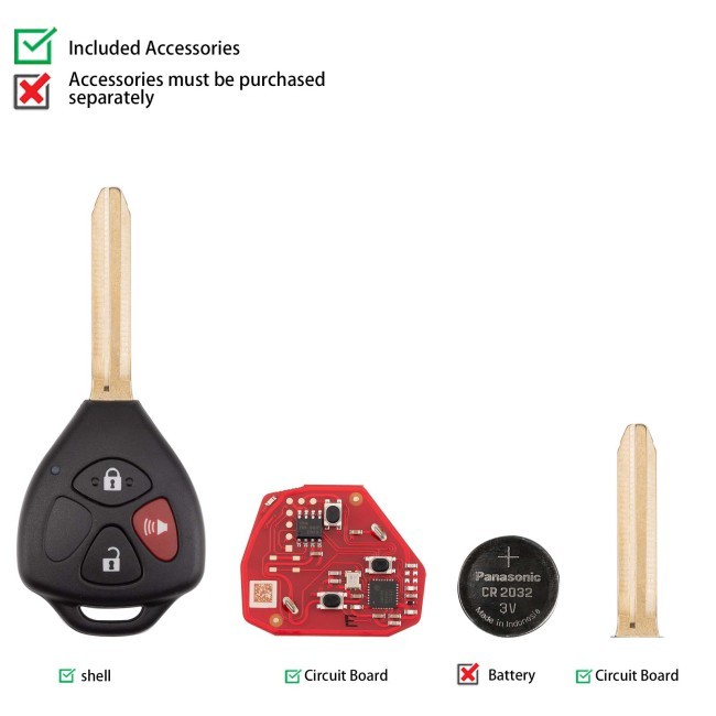 Xhorse XKTO24EN 2nd Generaton Wire RemoteKey, also support wireless programmirg