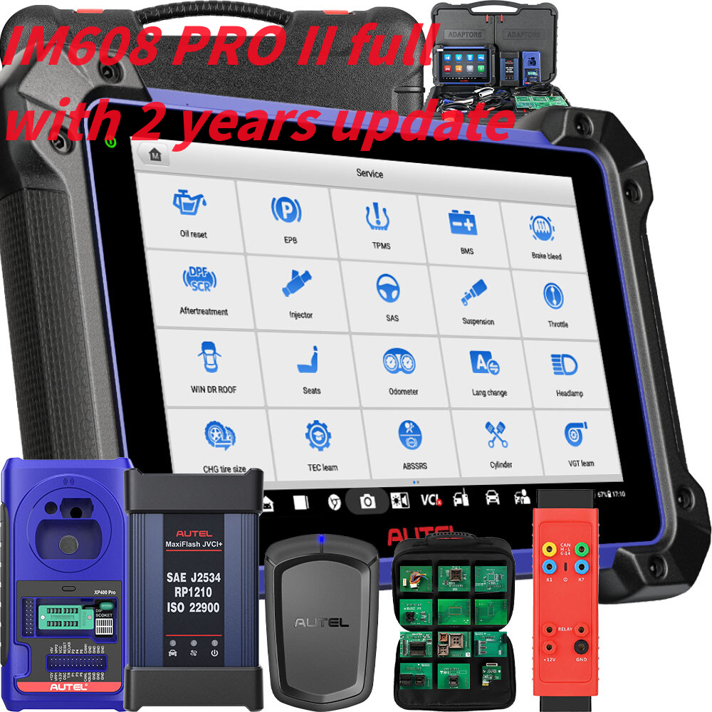 (EU/USA/AU Free of shipping and Tax free) Autel MaxilM IM608 PRO II Full Version PIus with 2 Years Free Update+gifts IMKPA Accessories+G-Box3 + APB112 (IM608 Updated Version)