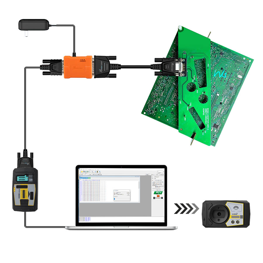Xhorse XDNPA2 BCM2 Second Generation Audi Solder-Free Adapter for Add Key and All Key Lost Solution Work with Key Tool Plus Pad and VVDI2 or multi prog