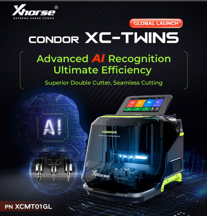 [Pre-order] Xhorse CONDOR XC-TWINS Key Cutting Machine XCMT01GL